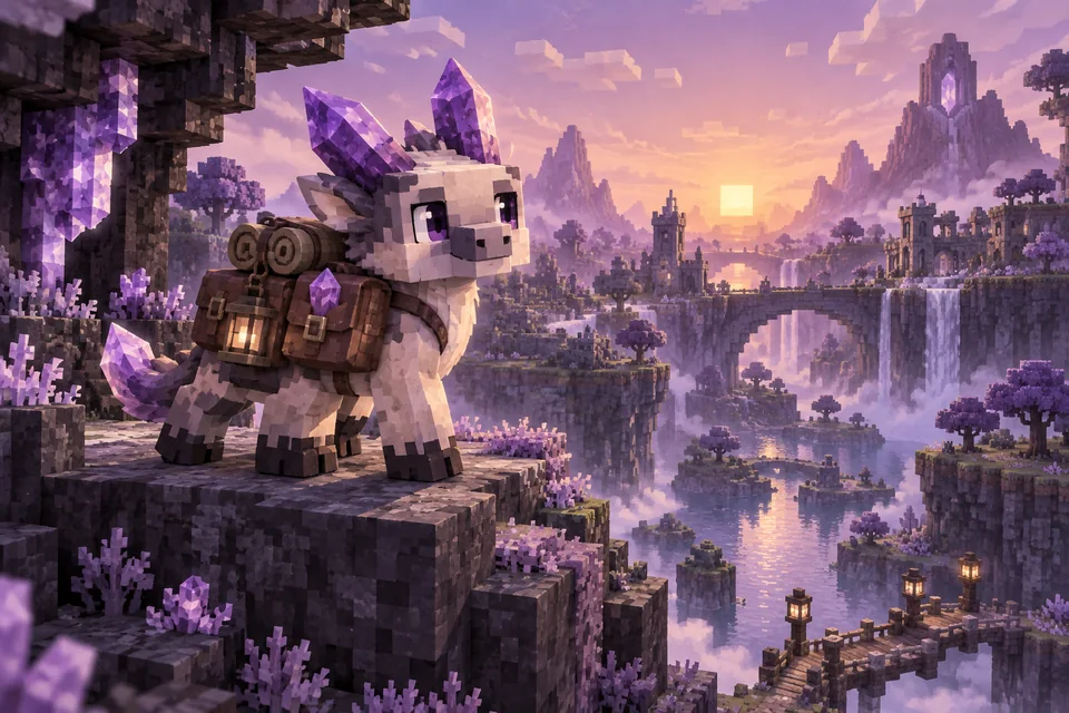 Ilustração conceitual: Add-on para Minecraft Bedrock